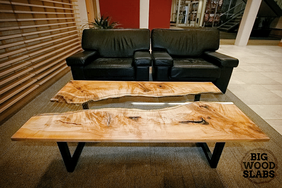 Exotic wood store table tops