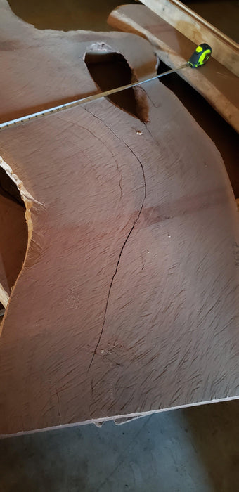 Cumaru / Brazilian Teak #4587 -1-3/4" x 24" to 42" x 54" FREE SHIPPING within the Contiguous US. freeshipping - Big Wood Slabs