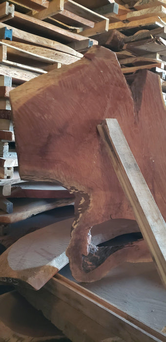 Cumaru / Brazilian Teak #4587 -1-3/4" x 24" to 42" x 54" FREE SHIPPING within the Contiguous US. freeshipping - Big Wood Slabs