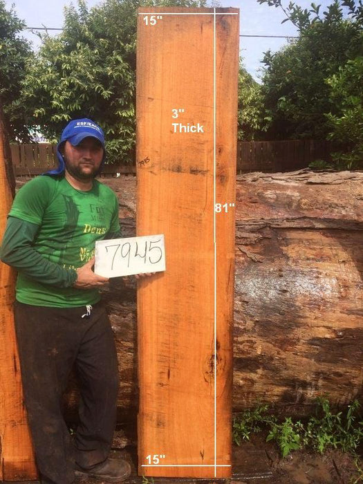 Curatinga Mahogany / Cedrorana #7945- 3" x 15" x 81" FREE SHIPPING within the Contiguous US. freeshipping - Big Wood Slabs