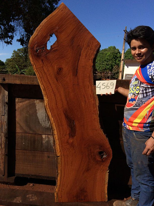 Cumaru / Brazilian Teak #4569 - 2-1/2" x 20" to 23" x 72" FREE SHIPPING within the Contiguous US. freeshipping - Big Wood Slabs