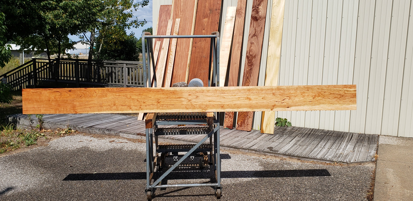 Cherry, American #7270(OC) - 7/8" x 8-1/2" x 111" FREE SHIPPING within the Contiguous US. freeshipping - Big Wood Slabs
