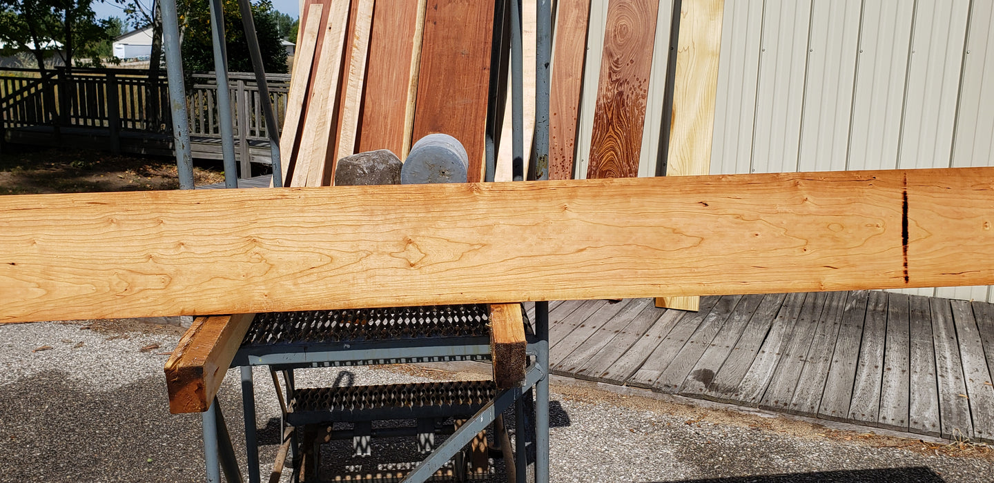 Cherry, American #7270(OC) - 7/8" x 8-1/2" x 111" FREE SHIPPING within the Contiguous US. freeshipping - Big Wood Slabs