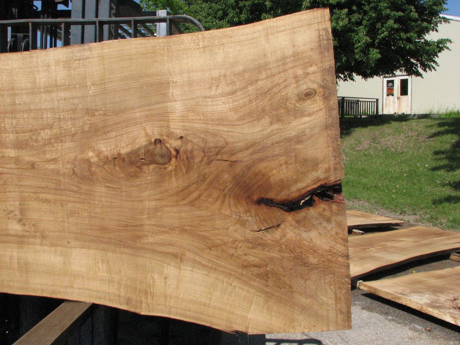 Cottonwood #7424(OC) - 2-1/4" x 37" to 49" x 117" FREE SHIPPING within the Contiguous US. freeshipping - Big Wood Slabs