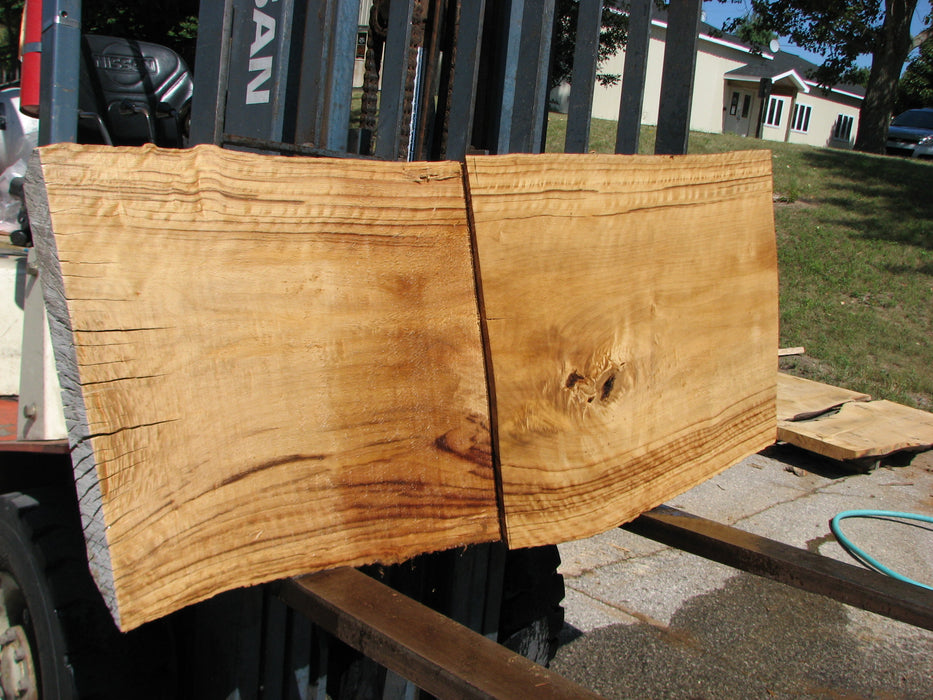 Cottonwood #7634(ROC) - 2-1/2" to 3" x 15" to 28" x 61" FREE SHIPPING within the Contiguous US. freeshipping - Big Wood Slabs