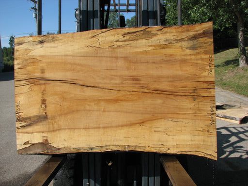 Maple, Spalted #7653(ROC) - 2-1/2" x 33" to 39" x 56" FREE SHIPPING within the Contiguous US. freeshipping - Big Wood Slabs