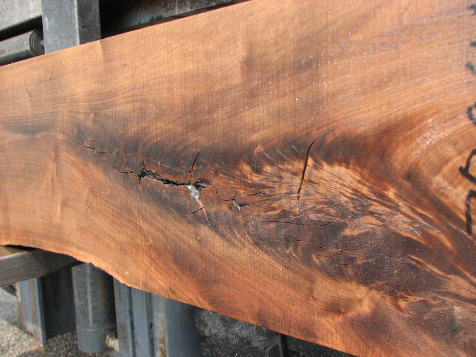Walnut, American #7896(LA) - 5" x 9" to 11" x 92" - FREE SHIPPING within the Contiguous US. freeshipping - Big Wood Slabs