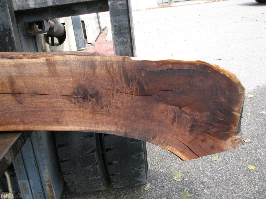 Walnut, American #7897(LA) - 4-1/2" x 10" to 14" x 94" - FREE SHIPPING within the Contiguous US. freeshipping - Big Wood Slabs