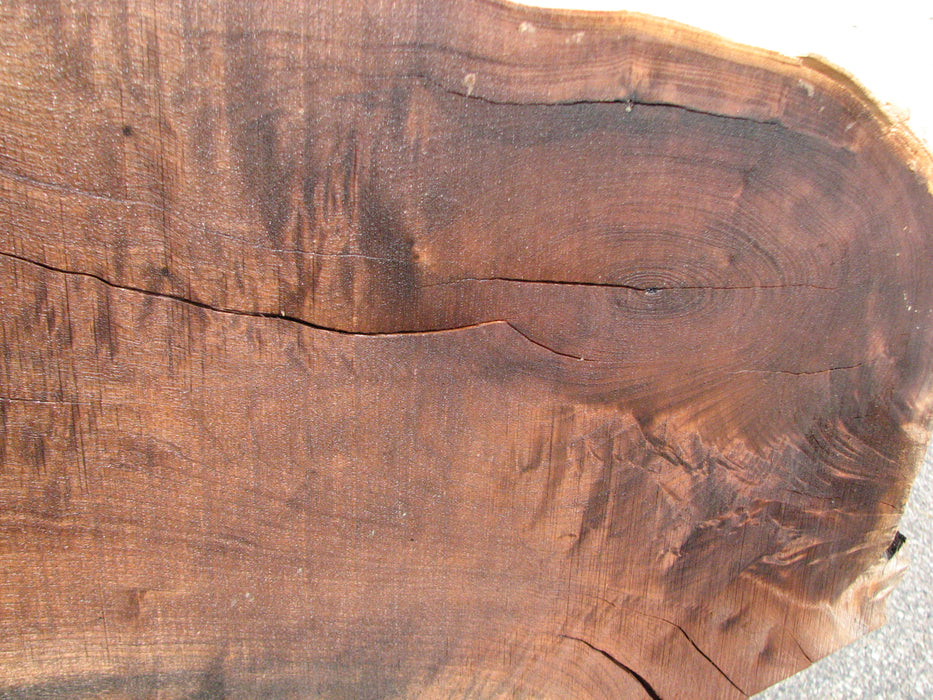 Walnut, American #7897(LA) - 4-1/2" x 10" to 14" x 94" - FREE SHIPPING within the Contiguous US. freeshipping - Big Wood Slabs