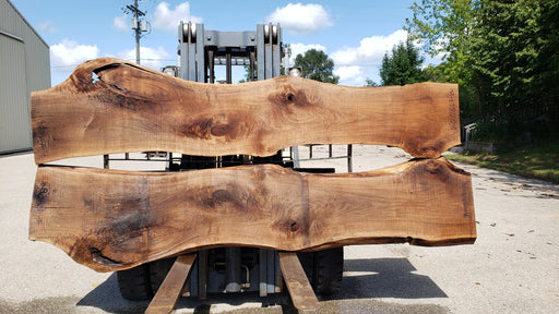 Walnut, American #8006(LA)- Book Matched Set - 2-1/4" x (44" to 60") x 121" - FREE SHIPPING within the Contiguous US. freeshipping - Big Wood Slabs