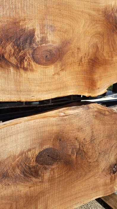 Walnut, American #8006(LA)- Book Matched Set - 2-1/4" x (44" to 60") x 121" - FREE SHIPPING within the Contiguous US. freeshipping - Big Wood Slabs