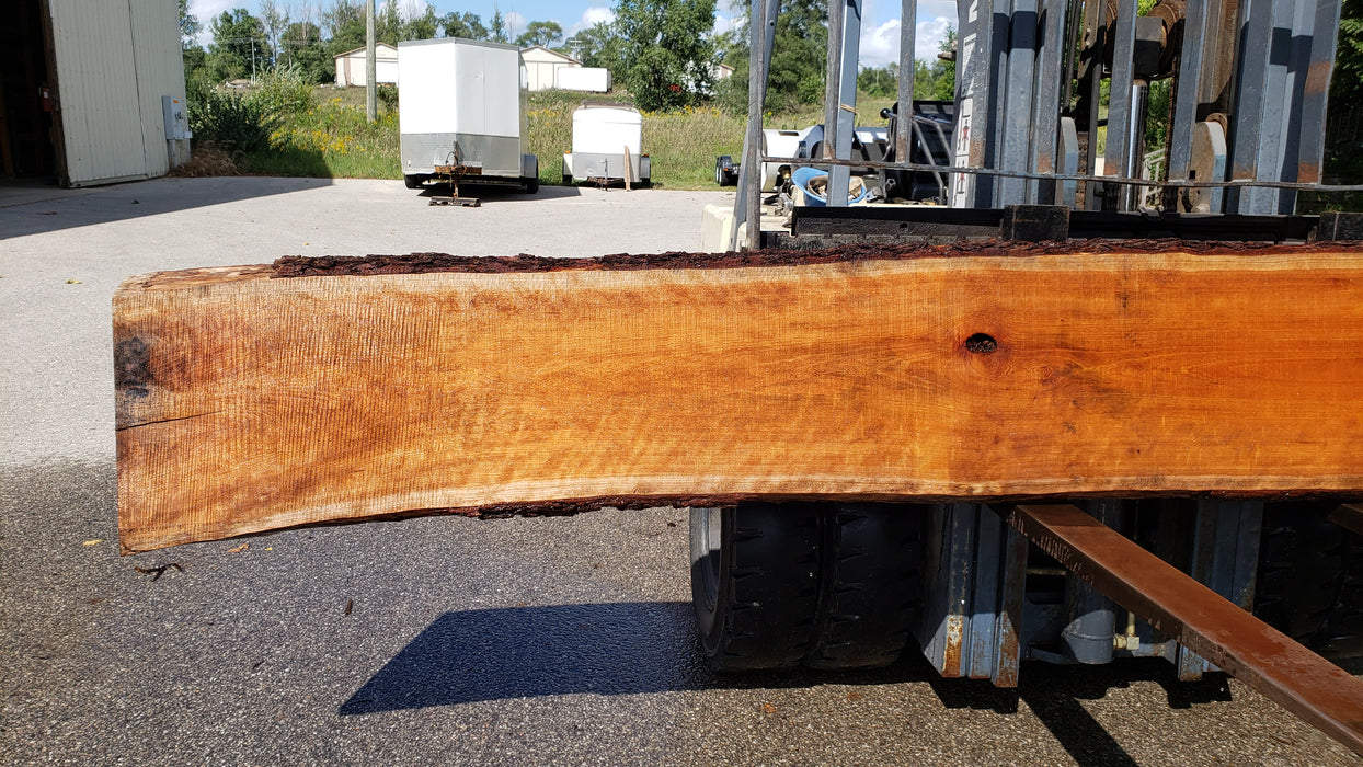 Cherry, American / Flame Figure #8012 (LA) - 2-1/2" x 18" to 21" x 175" FREE SHIPPING within the Contiguous US. freeshipping - Big Wood Slabs