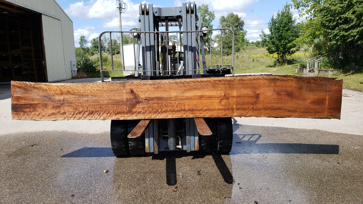 Cherry, American / Flame Figure #8012 (LA) - 2-1/2" x 18" to 21" x 175" FREE SHIPPING within the Contiguous US. freeshipping - Big Wood Slabs