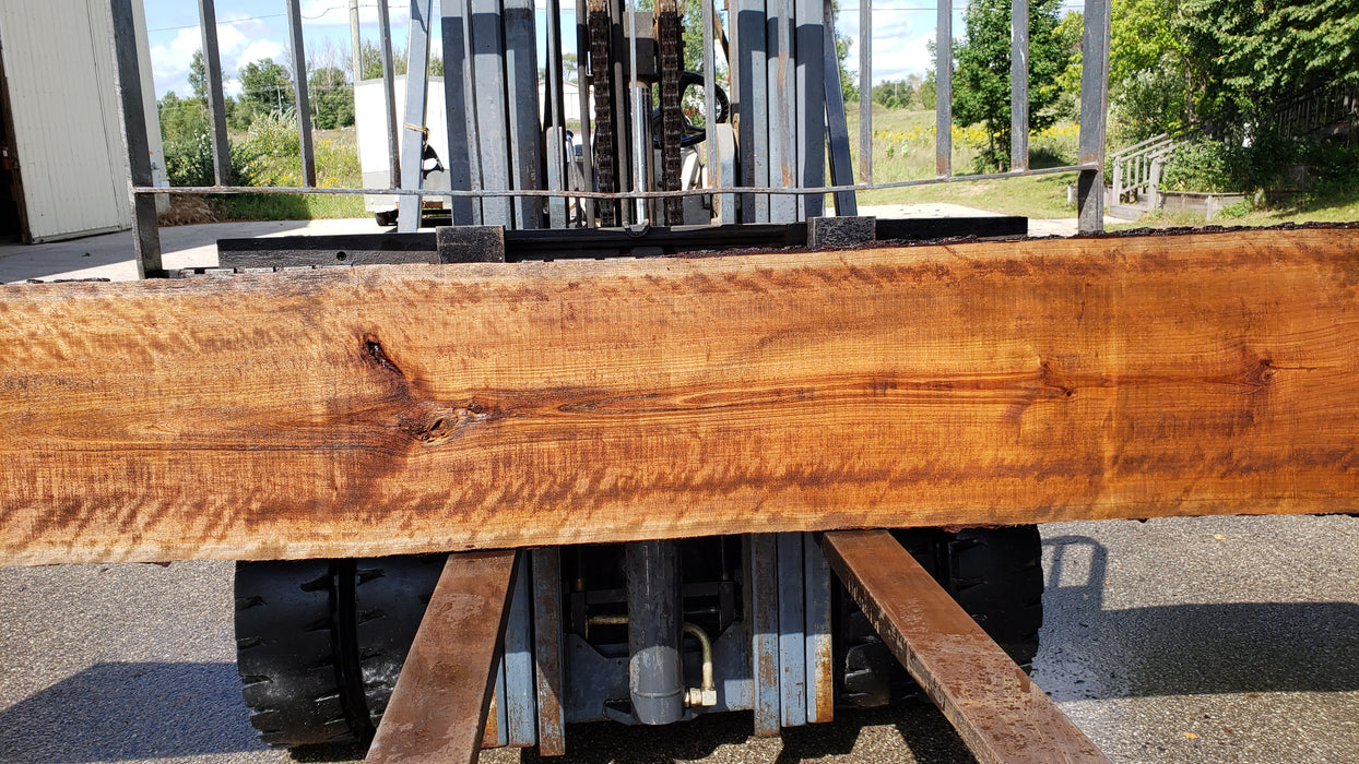 Cherry, American / Flame Figure #8012 (LA) - 2-1/2" x 18" to 21" x 175" FREE SHIPPING within the Contiguous US. freeshipping - Big Wood Slabs