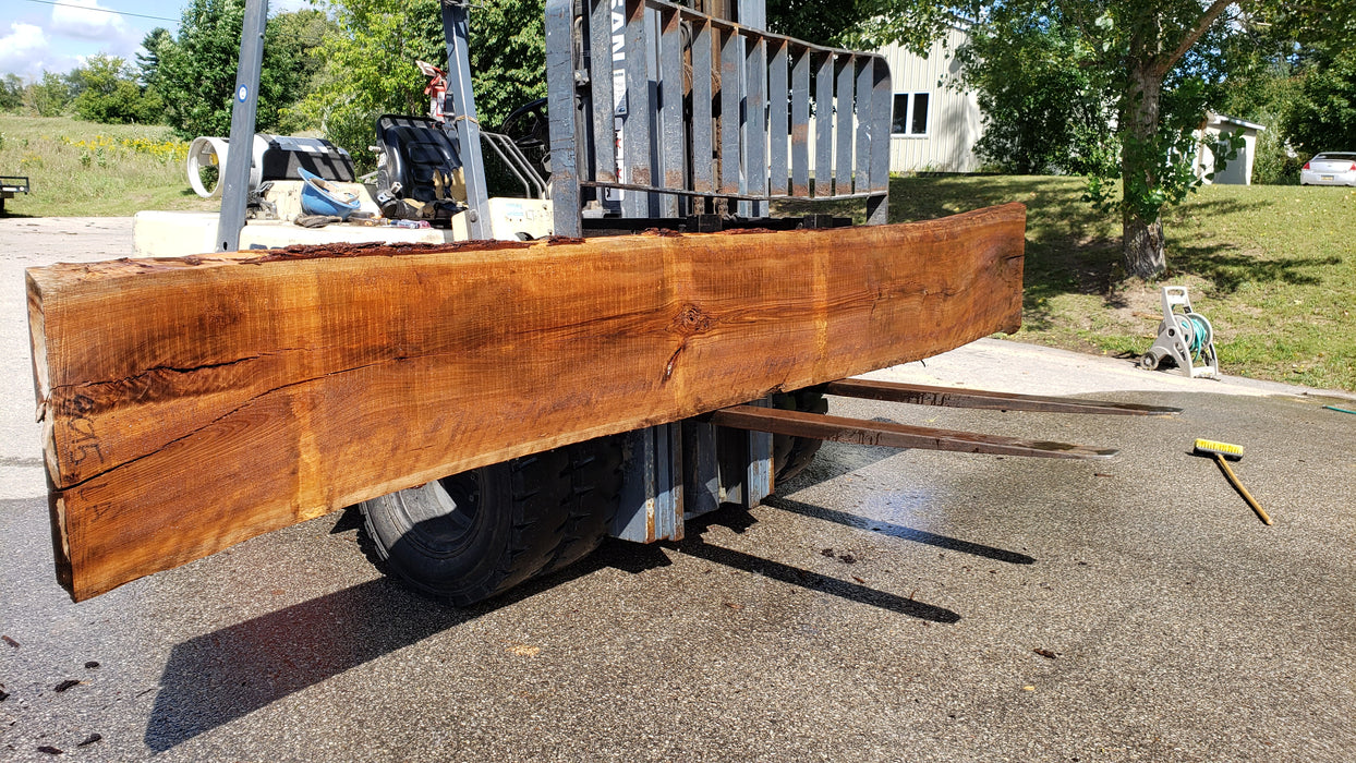 Cherry, American / Flame Figure #8015 (LA) - 2-1/2" x 20" to 23" x 174" FREE SHIPPING within the Contiguous US. freeshipping - Big Wood Slabs