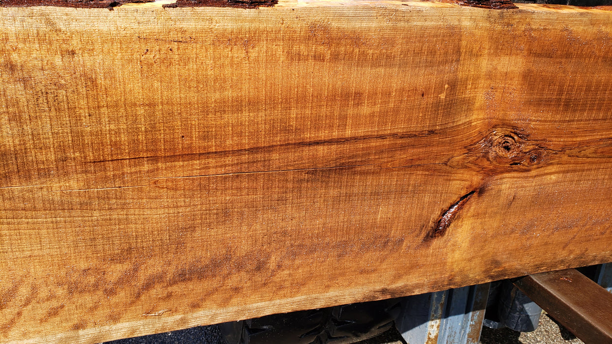 Cherry, American / Flame Figure #8015 (LA) - 2-1/2" x 20" to 23" x 174" FREE SHIPPING within the Contiguous US. freeshipping - Big Wood Slabs
