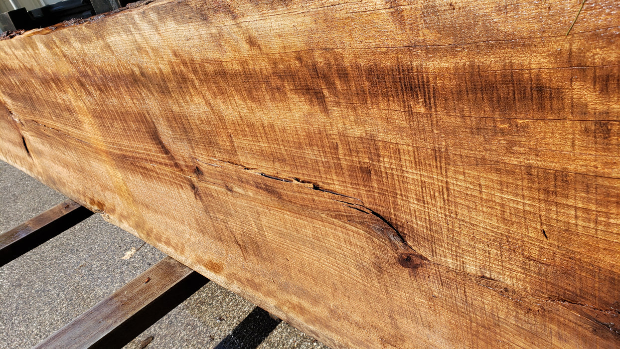 Cherry, American / Flame Figure #8015 (LA) - 2-1/2" x 20" to 23" x 174" FREE SHIPPING within the Contiguous US. freeshipping - Big Wood Slabs