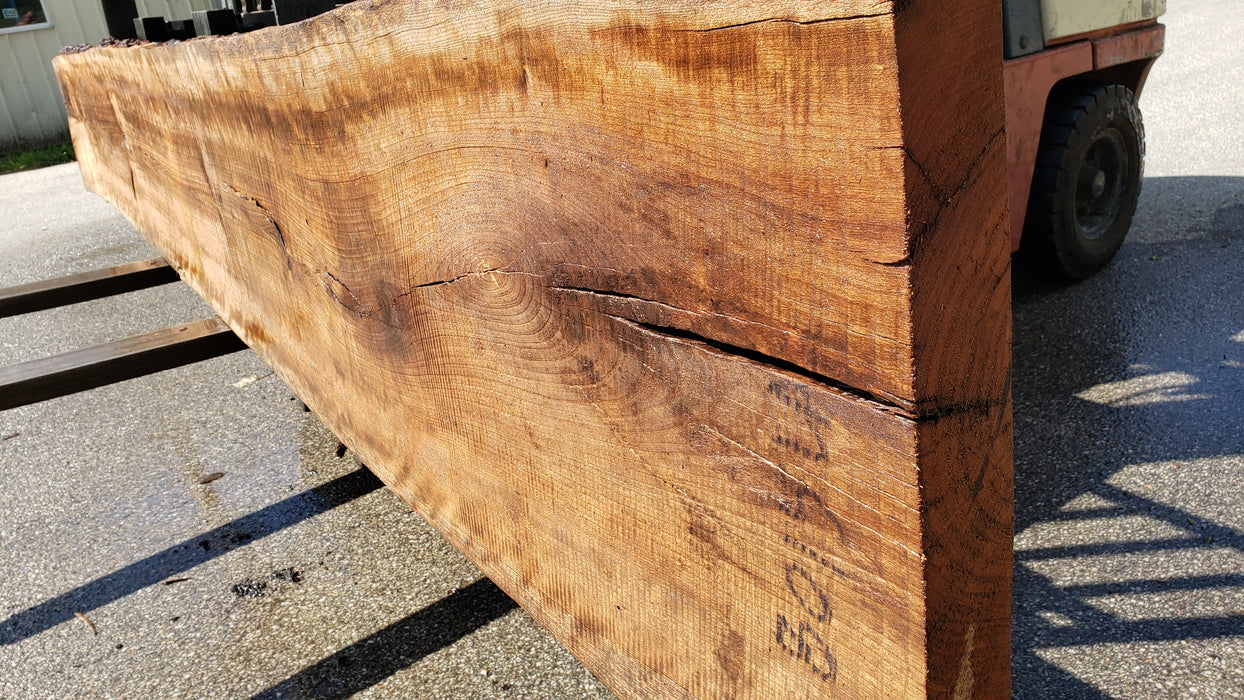 Cherry, American / Flame Figure #8015 (LA) - 2-1/2" x 20" to 23" x 174" FREE SHIPPING within the Contiguous US. freeshipping - Big Wood Slabs