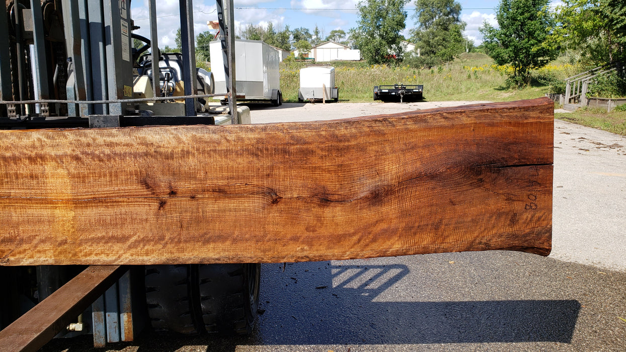 Cherry, American / Flame Figure #8015 (LA) - 2-1/2" x 20" to 23" x 174" FREE SHIPPING within the Contiguous US. freeshipping - Big Wood Slabs