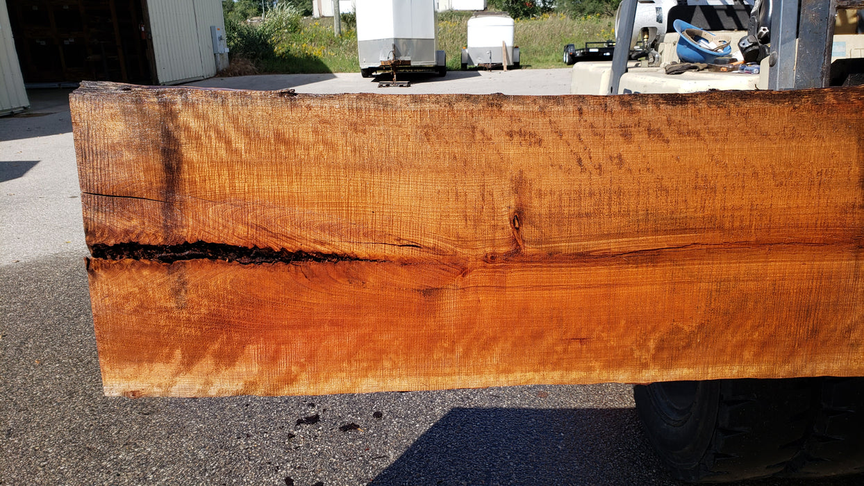 Cherry, American / Flame Figure #8015 (LA) - 2-1/2" x 20" to 23" x 174" FREE SHIPPING within the Contiguous US. freeshipping - Big Wood Slabs