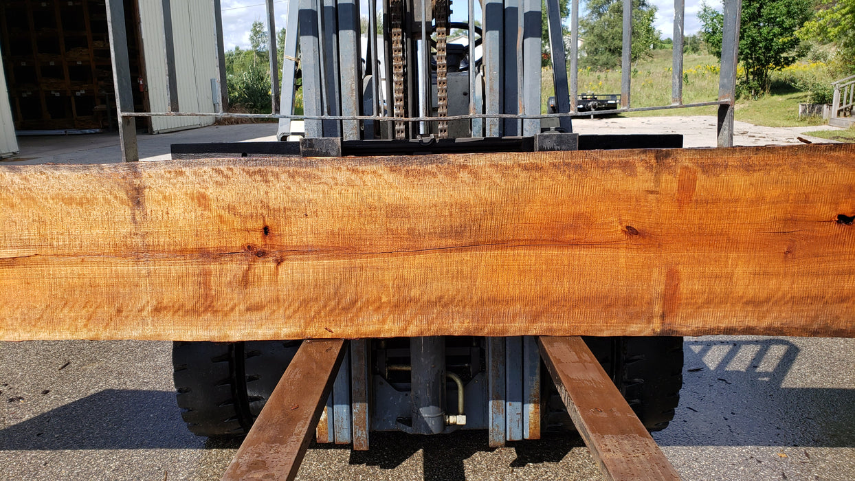 Cherry, American / Flame Figure #8015 (LA) - 2-1/2" x 20" to 23" x 174" FREE SHIPPING within the Contiguous US. freeshipping - Big Wood Slabs