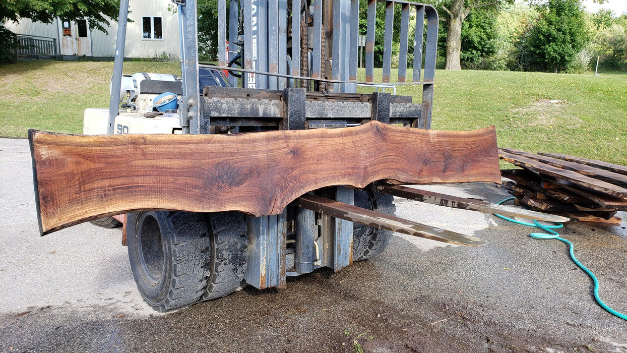 Walnut, American #8030(LA) - 2" x 13" to 17" x 127" - FREE SHIPPING within the Contiguous US. freeshipping - Big Wood Slabs