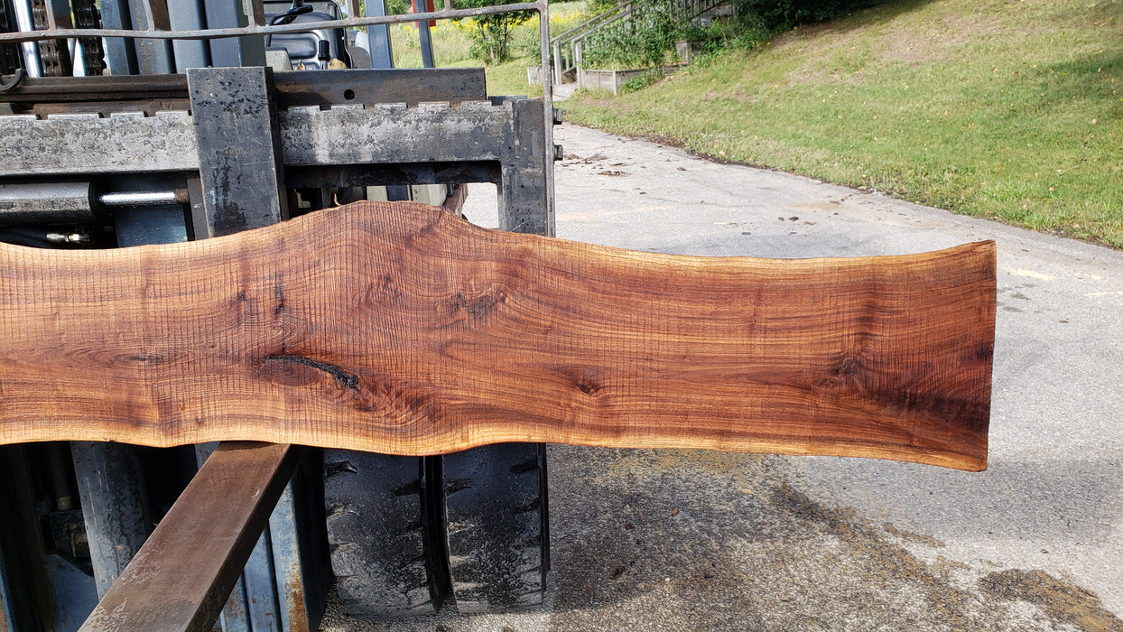 Walnut, American #8033 (LA) - 1-1/2" x 11" to 15" x 128" - FREE SHIPPING within the Contiguous US. freeshipping - Big Wood Slabs