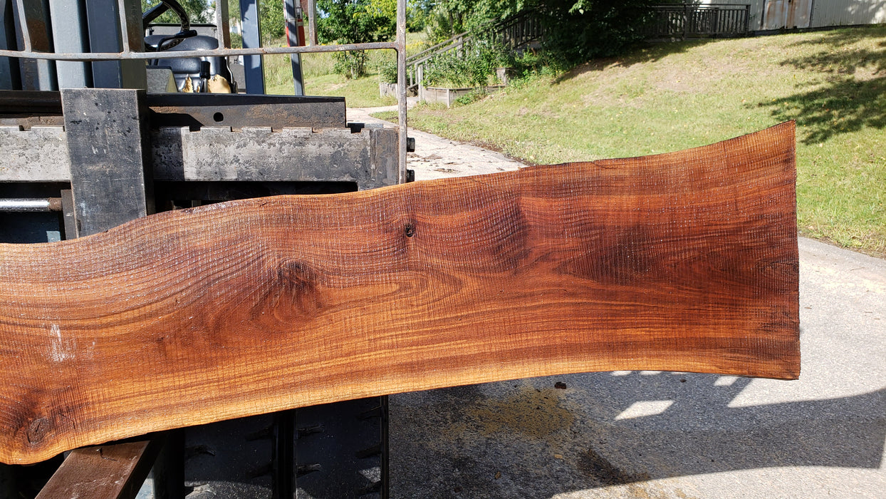 Walnut, American #8034 (LA) - 1-1/2" x 10" to 18" x 127" - FREE SHIPPING within the Contiguous US. freeshipping - Big Wood Slabs