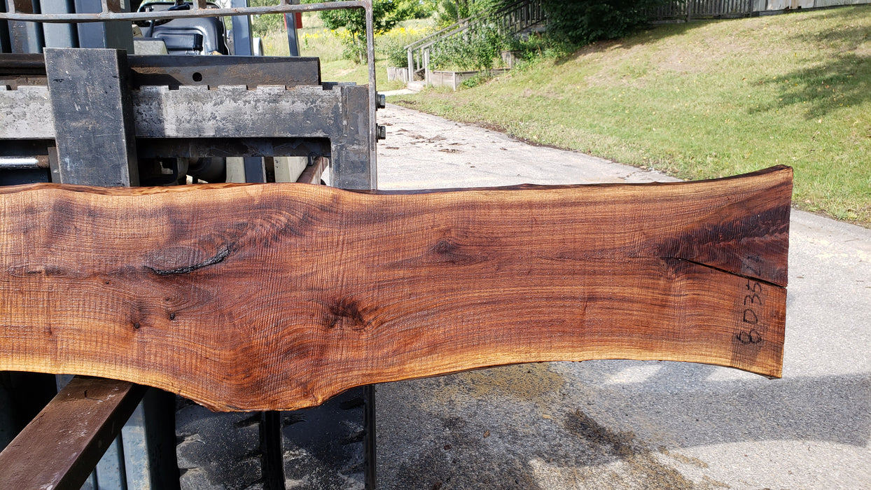 Walnut, American #8035 (LA) - 1-1/2" x 13" to 15" x 128" - FREE SHIPPING within the Contiguous US. freeshipping - Big Wood Slabs