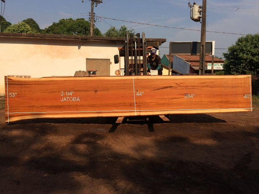 Jatoba / Brazilian Cherry #8994 – 2-1/4″ x 40″ to 53″ x 284″ FREE SHIPPING within the Contiguous US. freeshipping - Big Wood Slabs
