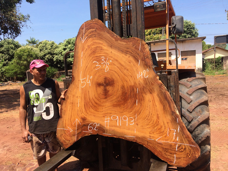 Angelim Pedra #9193 - 3-3/8" x 17" to 54" x 62" FREE SHIPPING within the Contiguous US. freeshipping - Big Wood Slabs