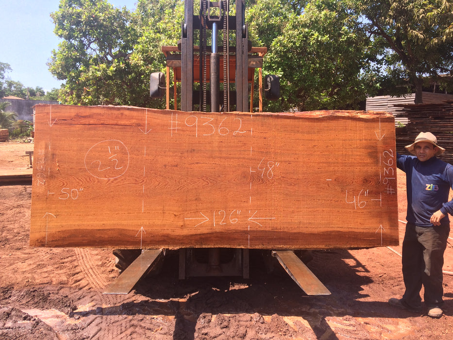 Angelim Pedra # 9362 - 2-1/2" x 46" to 50" x 126" FREE SHIPPING within the Contiguous US. freeshipping - Big Wood Slabs