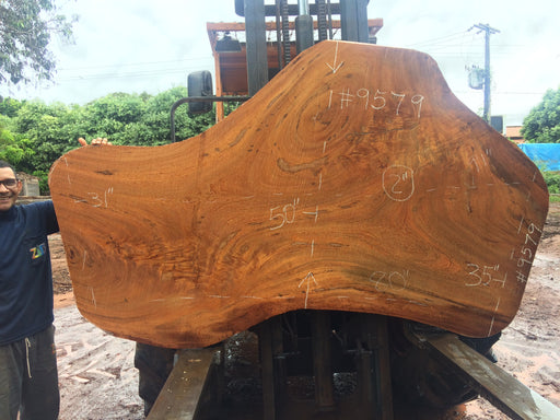 Angelim Pedra # 9579 - 2-1/8" x 35" to 50" x 85" FREE SHIPPING within the Contiguous US. freeshipping - Big Wood Slabs