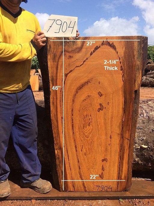 Angelim Pedra #7904 - 2-1/4" x 22" to 27" x 46" FREE SHIPPING within the Contiguous US. freeshipping - Big Wood Slabs