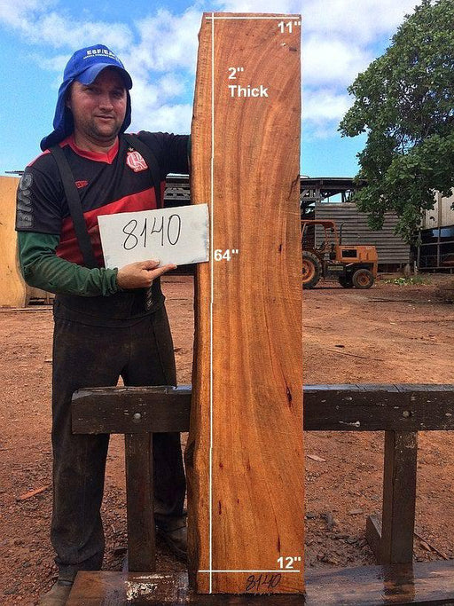 Curatinga Mahogany / Cedrorana #8140 - 2" x 11" to 12" x 64" FREE SHIPPING within the Contiguous US. freeshipping - Big Wood Slabs