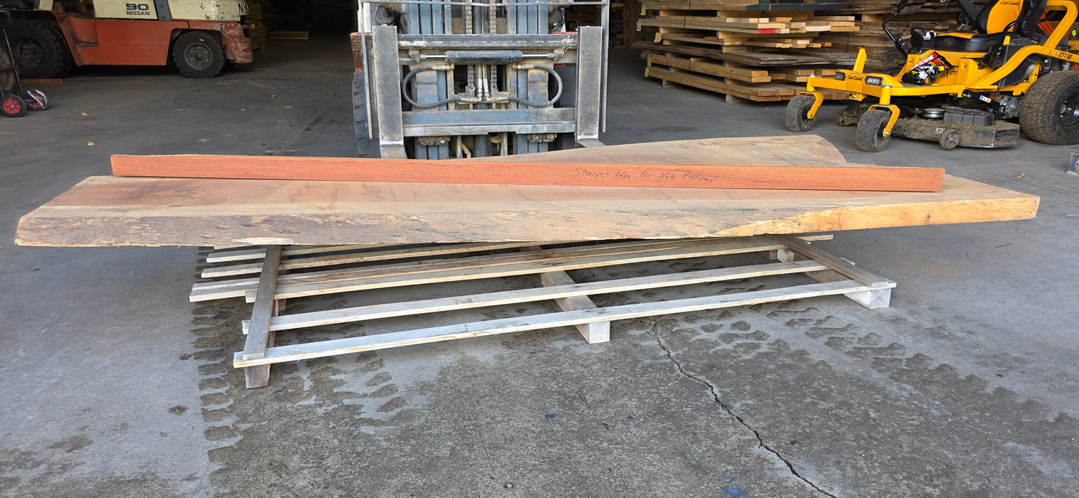 Jatoba / Brazilian Cherry  #4191(LW) - 2-1/2" x 28" to 43" x 106" FREE SHIPPING within the Contiguous US.