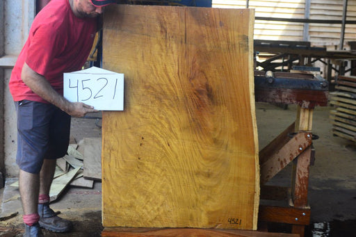 Tatajuba #4521 - 3-1/2" x 31" to 33" x 46" FREE SHIPPING within the Contiguous US. freeshipping - Big Wood Slabs