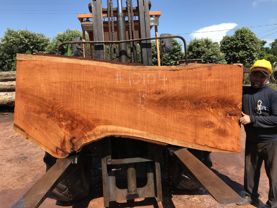 Jatoba / Brazilian #10104 –2-1/4″ x  26″ to 38"  x  92" FREE SHIPPING within the Contiguous US. freeshipping - Big Wood Slabs