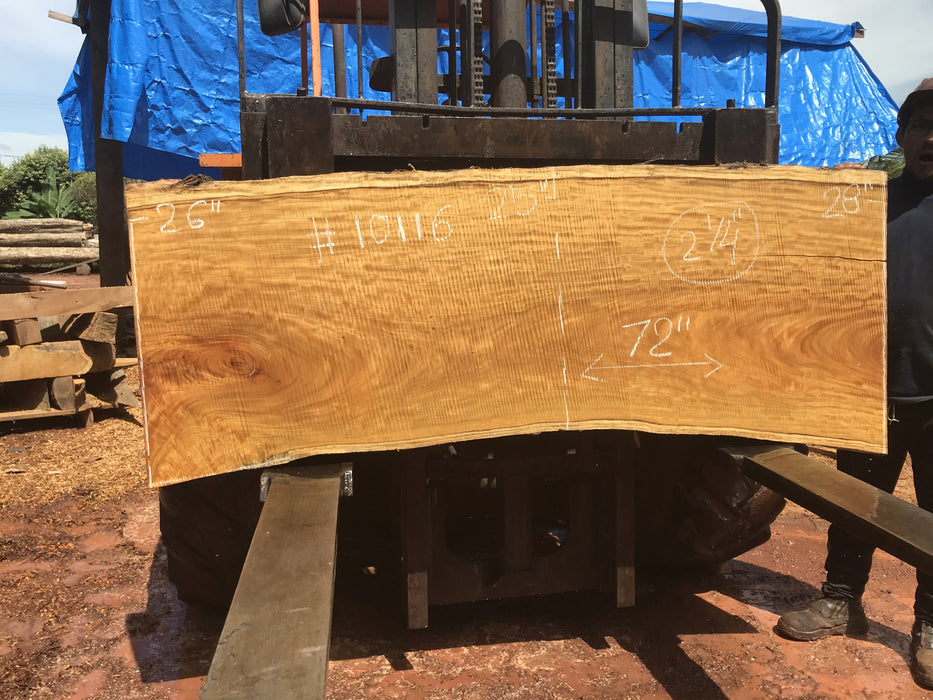 Garapa, #10116 - 2-1/4" x 25" x 28" x 72" FREE SHIPPING within the Contiguous US. freeshipping - Big Wood Slabs