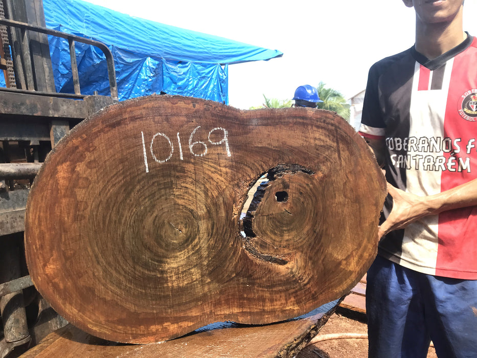 Ipe / Brazilian Walnut #10169 - 2-3/8" x  22"  x 35" FREE SHIPPING within the Contiguous US. freeshipping - Big Wood Slabs