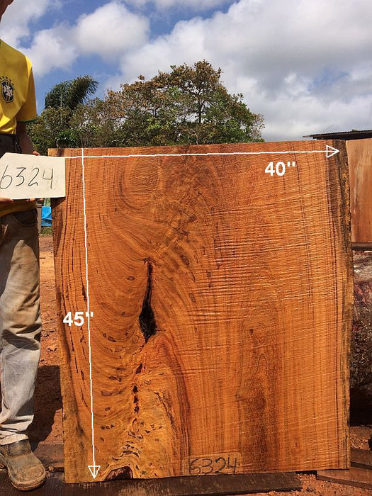 Angelim Pedra #6324- 2-3/4" x 39" to 40" x 45" FREE SHIPPING within the Contiguous US. freeshipping - Big Wood Slabs