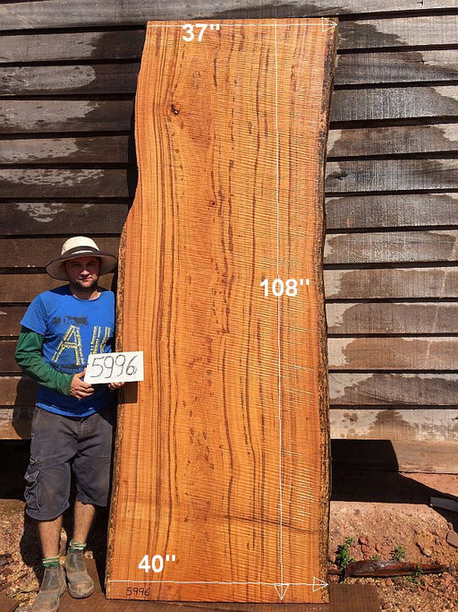 Angelim Pedra #5996 - 2-1/2" x 37" to 40" x 108" FREE SHIPPING within the Contiguous US. freeshipping - Big Wood Slabs