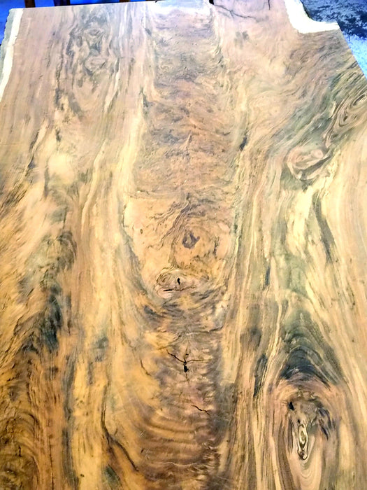 Goncalo Alves / Tigerwood #3955 - 2-3/4" x 46" to 56" x 117" FREE SHIPPING within the Contiguous US. freeshipping - Big Wood Slabs