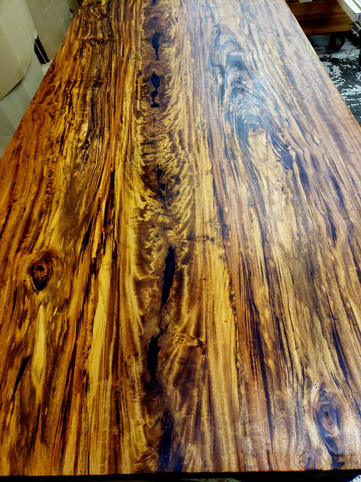 Goncalo Alves / Tigerwood #3955 - 2-3/4" x 46" to 56" x 117" FREE SHIPPING within the Contiguous US. freeshipping - Big Wood Slabs