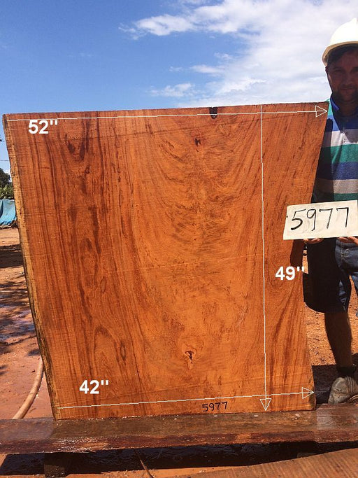 Angelim Pedra #5977- 2-3/8" x 42" to 52" x 49" FREE SHIPPING within the Contiguous US. freeshipping - Big Wood Slabs