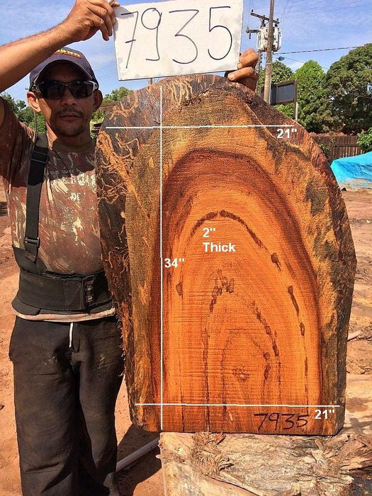Angelim Pedra #7935 - 2" x 21" x 34" FREE SHIPPING within the Contiguous US. freeshipping - Big Wood Slabs