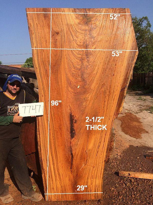 Angelim Pedra #7747 - 2-1/2" x 29" to 53" x 96" FREE SHIPPING within the Contiguous US. freeshipping - Big Wood Slabs