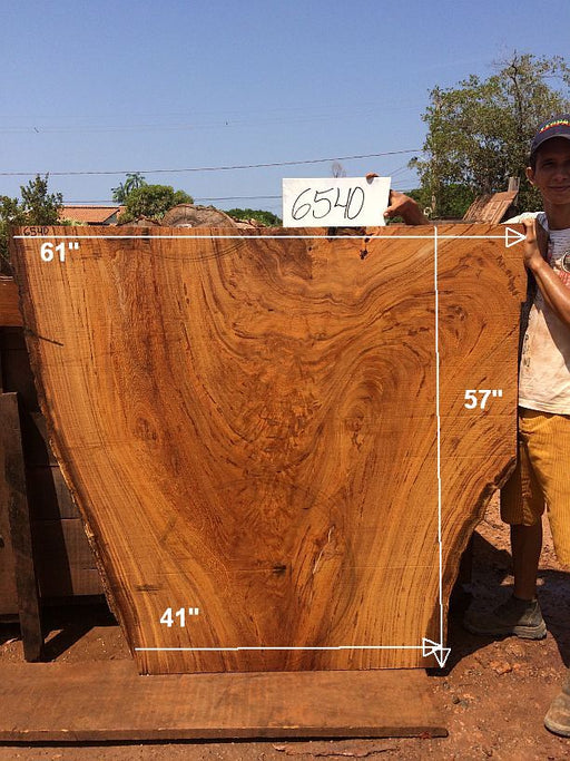 Angelim Pedra #6540 - 2-1/2" x 41" to 61" x 57" FREE SHIPPING within the Contiguous US. freeshipping - Big Wood Slabs