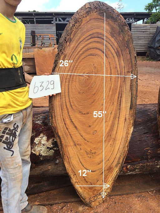 Angelim Pedra #6329 - 2-1/2" x 26" x 55" FREE SHIPPING within the Contiguous US. freeshipping - Big Wood Slabs