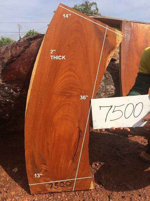 Angelim Pedra # 7500 - 2" x 13" to 14" x 36" FREE SHIPPING within the Contiguous US. freeshipping - Big Wood Slabs
